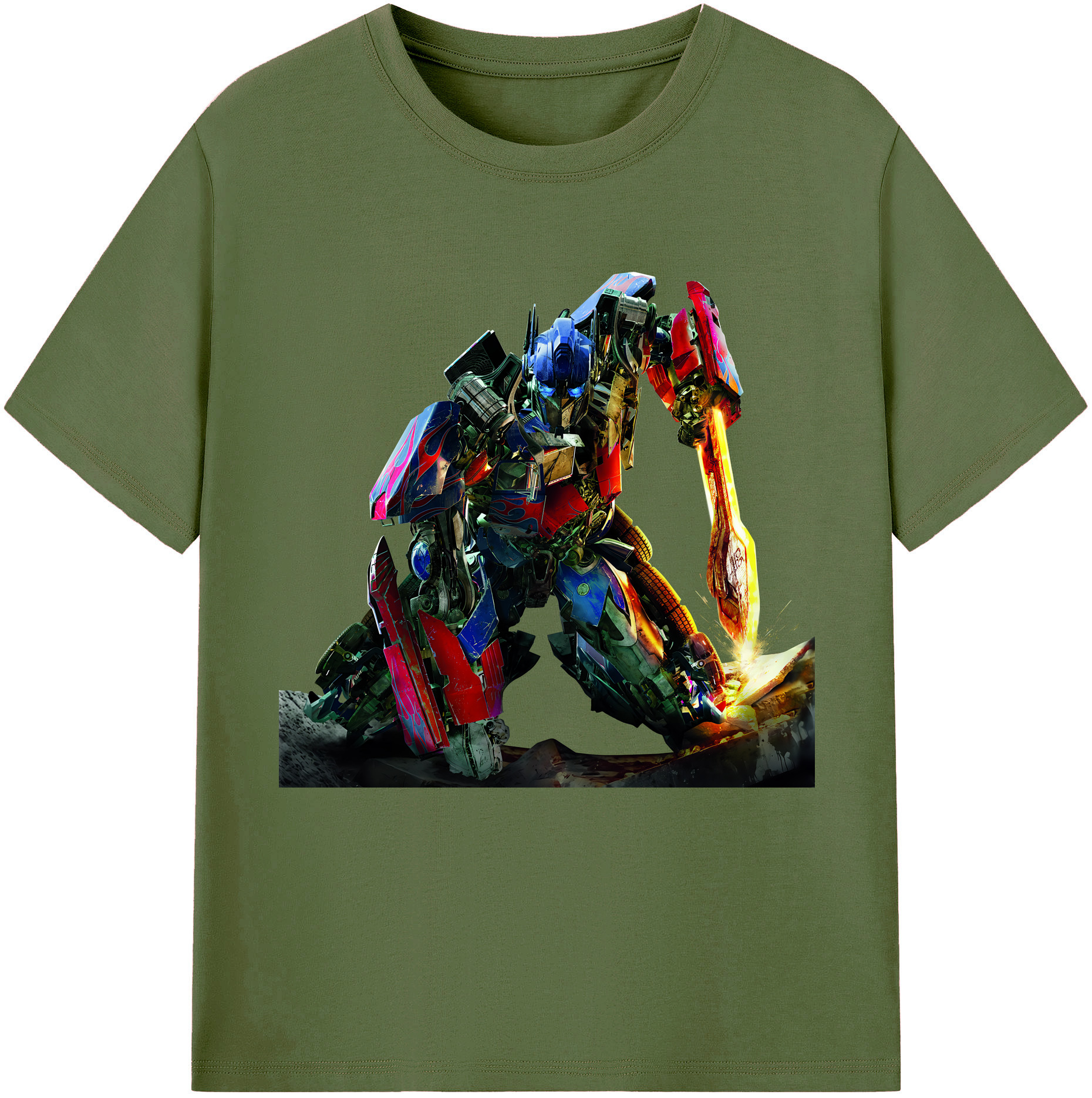 （画像用） Transformers トランスフォーマー 綿100％半袖Tシャツ（フロントプリント）